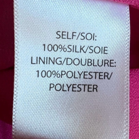 Tanya Taylor Paris Hammered Silk Wrap Dress in Ikat Flower Pink $545 - Picture 7 of 12